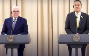Mehr über den Artikel erfahren Steinmeier ist bestimmt auch mit Kohle aus Deutschland hier, die er verteilt.