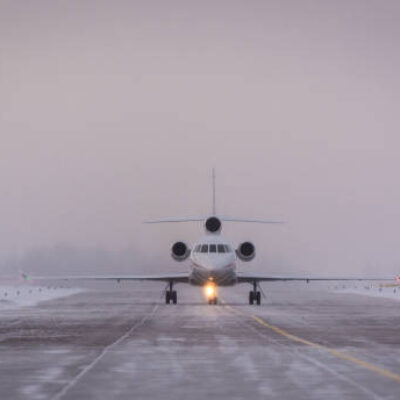 Landeanflug Litauen Klaipeda