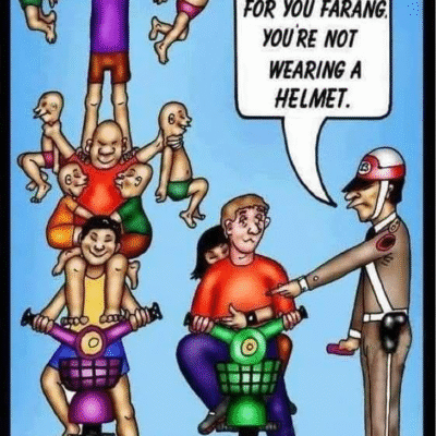 Als Farang wirst du immer angehalten