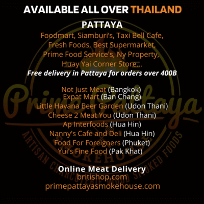 Smokey Mountain Foods, mitten in Pattaya und überall zu kaufen.